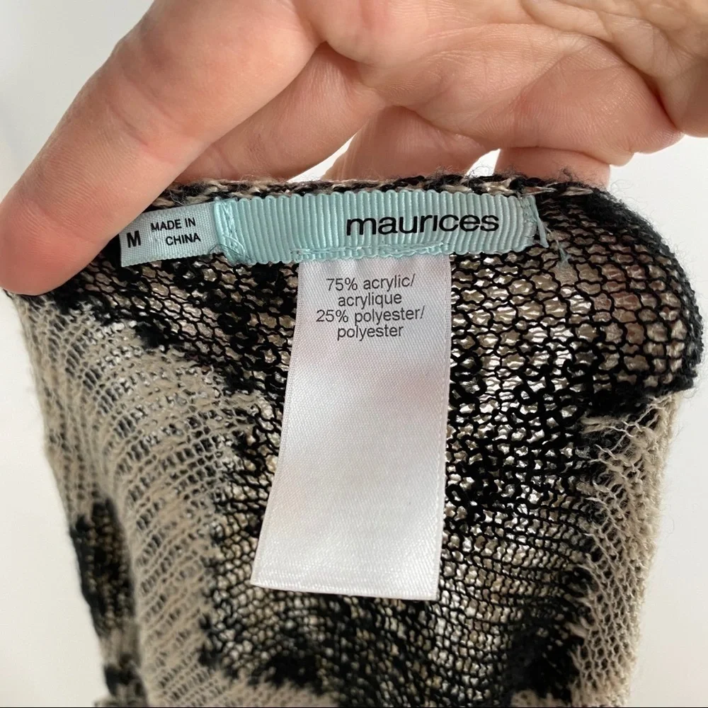 Maurices Zig Zag Striped Sweater Women’s Medium
